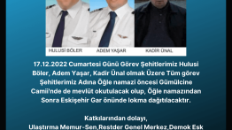 Görev Şehitlerimiz Adına