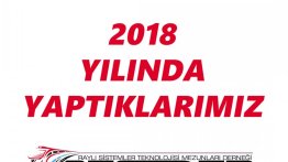 2018 Yılında Yaptıklarımız