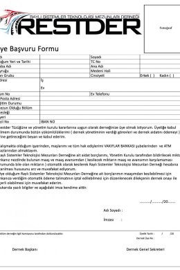 Üyelik Formu